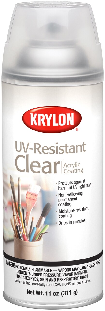 Krylon(R) UV-Resistant Acrylic Coating Aerosol Spray 11oz-Clear